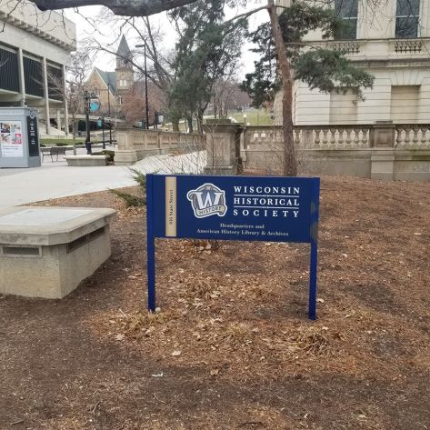 Wisconsin State Historical Society Sign